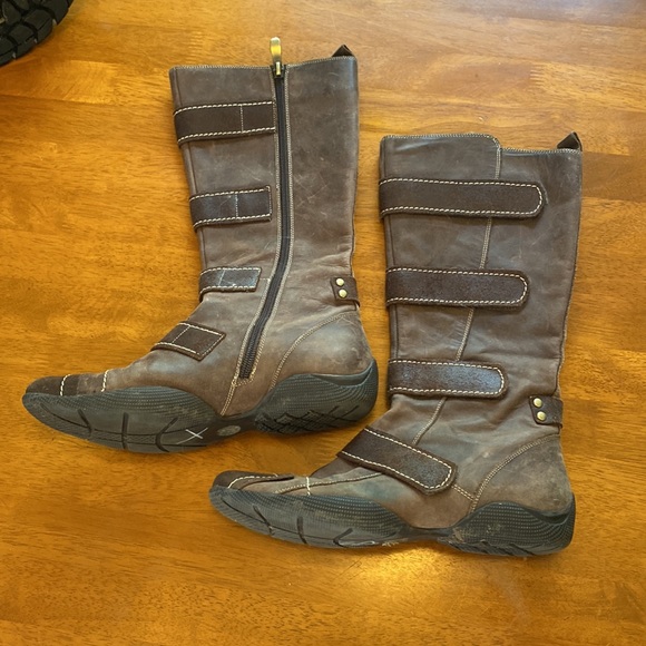 Berne Mev Tall Brown Leather Suede Boots 36 EUC - Picture 4 of 9